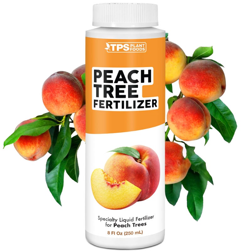 TPS NUTRIENTS سماد شجرة الخوخ لجميع أشجار الخوخ والنكتارين والفاكهة الحجرية، أغذية نباتية سائلة 8 أونصة (250 مل) - Image 1